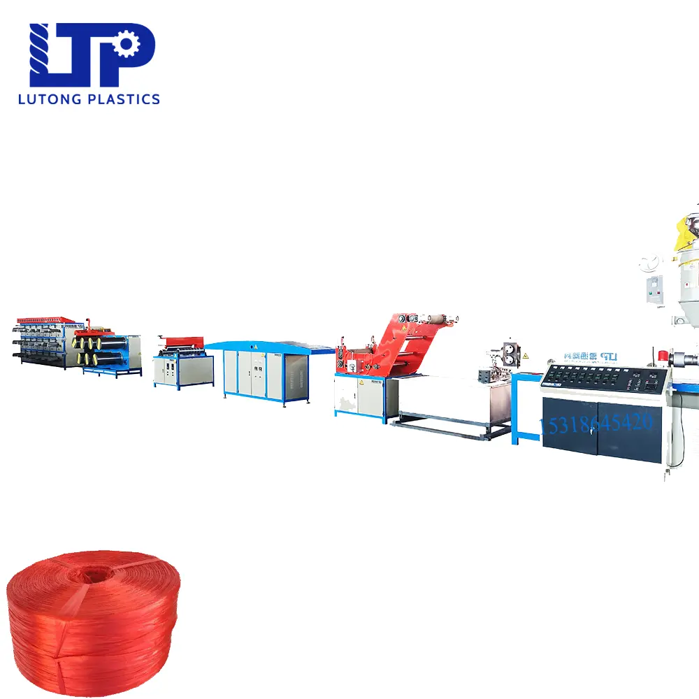 baler twine rope extrusion line Agricultural Polypropylene Strapping Rope Making Machine