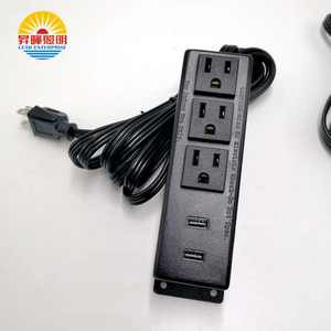 厂家直销美国三位家具表面安装插座双USB - Product Image 4