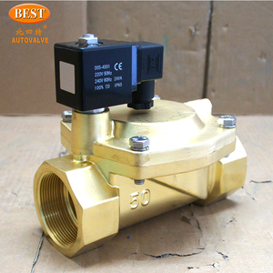 Normalde kapalı NC ZDF pirinç 2/2 yollu Pilot kumandalı diyafram hava su yağı 12V 24V 110V 220V DC AC Solenoid vana - Product Image 2