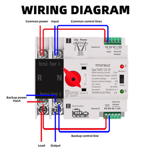 MCB Type Dual Power Automatic Transfer <strong>Switch</strong> 2P 4P 63A 100A <strong>125A</strong> ATS Circuit Breaker Electrical <strong>Switch</strong> - Product Image 6