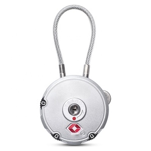 TSA007 bagaj kilidi TSA onaylı kombinasyon yuvarlak kod üç haneli kod asma kilit - Product Image 4
