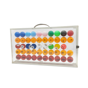 Biểu Tượng Tùy Chỉnh Màu Sắc Mini Nhựa Viên Nang Mock Số Lượng Lớn 38Mm 55Mm Lotto Cao Su Ping Pong Xổ Số Bóng Cho Xổ Số Trò Chơi - Product Image 1