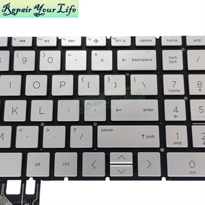 US Laptop <strong>Keyboard</strong> for HP Pavilion 15-DA 15-DB 15T-DA 15T-DB Silver Notebook <strong>Keyboard</strong> Without Backlit - Product Image 2
