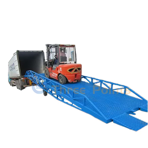 Mobile <strong>Container</strong> Forklift <strong>Loading</strong> <strong>Dock</strong> Ramp 6000kg Capacity Customized Platform <strong>Dock</strong> <strong>Leveler</strong> Hydraulic - Product Image 1
