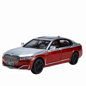 1:24 Scale Diecast <strong>Model</strong> for BWM 760LI Metal Toy Car with Sound &amp; Light Pullback Decorative Ornament Coche Modelo Del Metal - Product Image 1