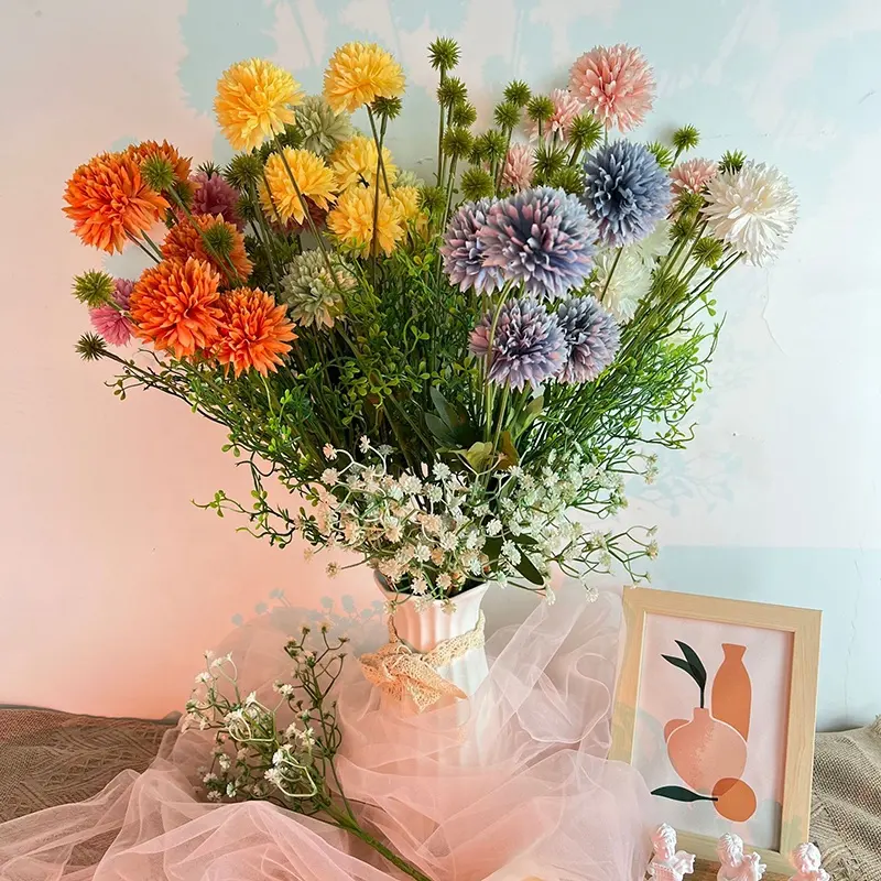 JH230120, дешевые, оптовая продажа, искусственные цветы, шелковые цветы для свадьбы, украшения дома, центральный цветок, свадебный букет