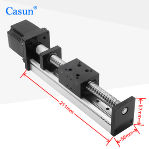 Casun Factory Directly Nema 23 Ball Screw Slider <strong>Rail</strong> with Stepper Motor 120mm Length <strong>Linear</strong> <strong>Guideway</strong> - Product Image 3