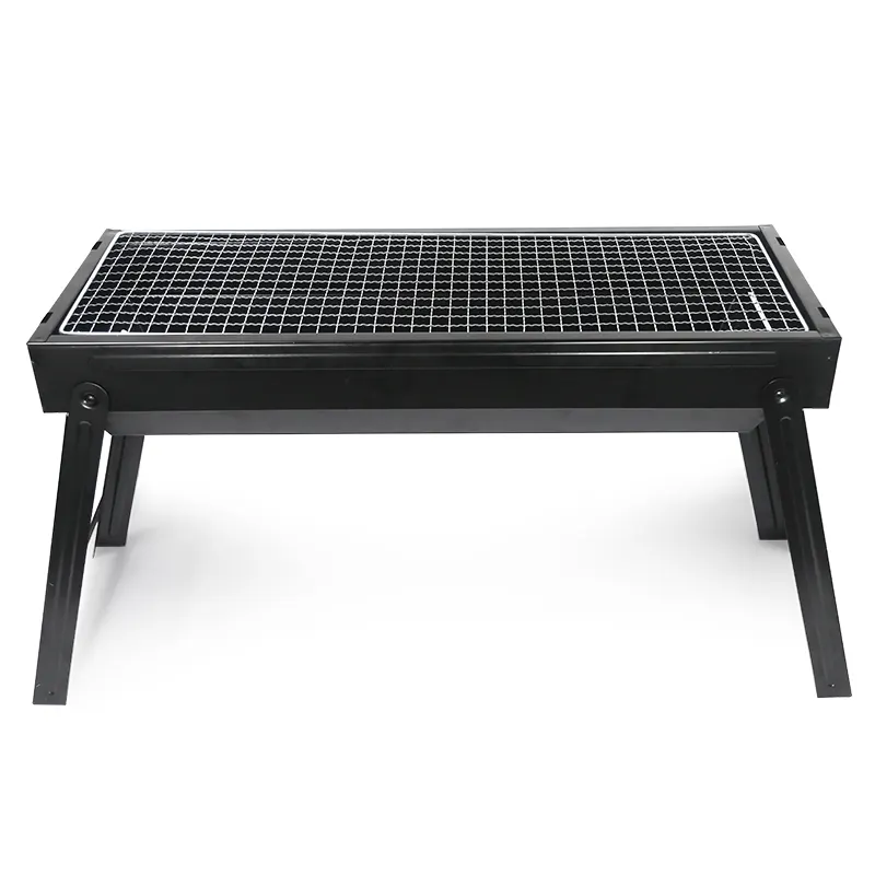 Europese Outdoor Camping Houtskool Grill Bbq Verstelbare Opvouwbare Verticale Duurzaam Bbq Grill Barbecue