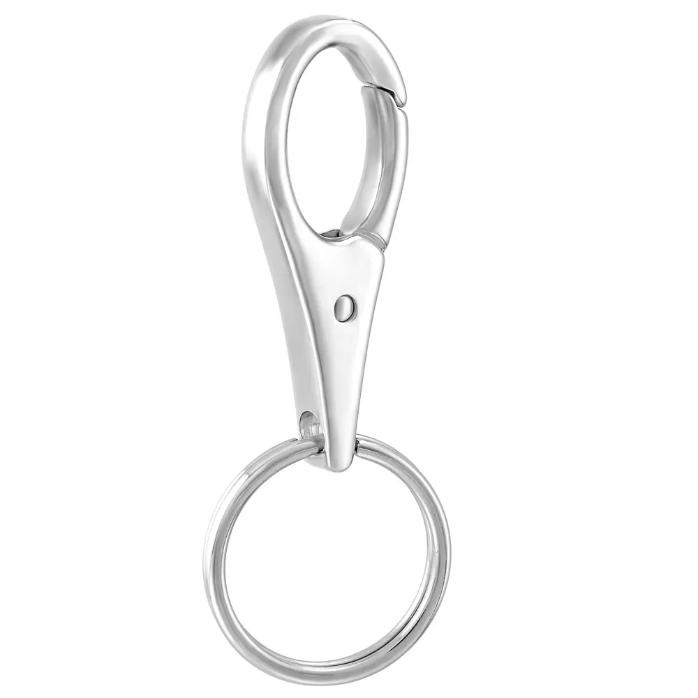 Wholesale Stainless Steel Carabiner Clip Keyring Keychain Key Ring Chain Holder Organizer for Car/Key Finder