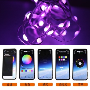 Smart RGB Bluetooth Music Sync Fairy <strong>Lights</strong> APP Control <strong>String</strong> <strong>Lights</strong> USB Power IP65 for Holiday Festival Party Christmas Decor - Product Image 4