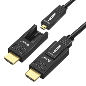 原始设备制造商HDMI光纤可连接4K 5M 8M 10M 15M 20M D型连接器HDCP 2.2 CEC EDID HDMI光纤高清电缆4.8毫米计算机 - Product Image 2