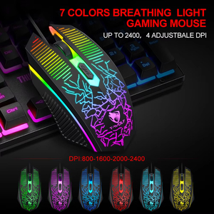 4 in 1 Gaming <strong>Keyboard</strong> and <strong>Mouse</strong> and Gaming Headset and <strong>Mouse</strong> Pad Wired LED RGB Backlight <strong>Keyboard</strong> Combo for Desktop <strong>Computer</strong> PC - Product Image 5