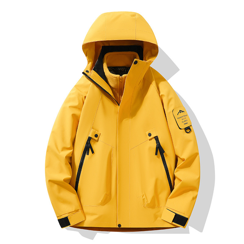 Golden Leaf Yellow Unisex Fleece 3-in-1