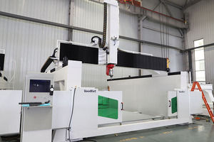 Máquina enrutadora CNC GoodCut de 5 ejes para madera, espuma de PVC, piedra de aluminio EPS, trabajo 3D con sistema de controlador multilingüe