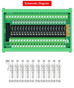 6 canales Montaje en riel DIN Original APAN3105 APAN3112 APAN3124 Módulo de relé Entrada DC 5V 12V 24V 2017 5A Módulo de relé PLC - Product Image 4