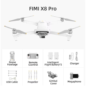 新产品爆炸FIMI X8专业无人机4k摄像机，带100米声音投影范围的5级风阻扩音器 - Product Image 3