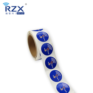 Rundes Quadrat Druckbare 13,56 MHz NFC-Rolle RFID-Papier aufkleber Etikett NFC-RFID-Tag für Social Media Link Sharing Payment - Product Image 2