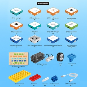 Juguete educativo para niños Montessori lógica pensamiento entrenamiento coche programación electrónica tableta bloque de construcción para niños - Product Image 5