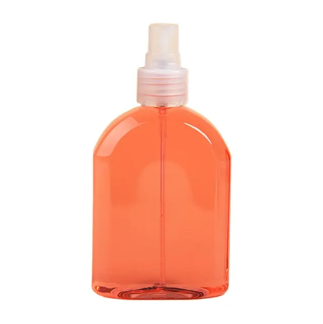 Garrafas plásticas brancas e transparentes vazias para spray PET de 300ml ombro redondo