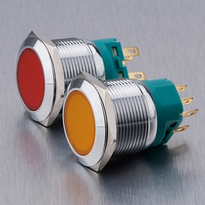 Interruttore a pulsante impermeabile in metallo 24 Volt blocco a LED interruttore a pulsante - Product Image 5