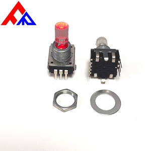EC12 RGB Schiebeschalter Led-Codierer Rotationspotentiometer Inkrementeller Rotationscode 24 Dämpfer mit beleuchteter Welle - Product Image 6