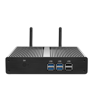 Minitree Fanless Mini PC Pentium 3556U 2955U Win7 Win10 <strong>Linux</strong> LAN Small Box Office Pc Sell <strong>Computer</strong> HD VGA Dual Display <strong>Tiny</strong> Pc - Product Image 1