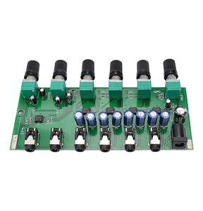 Amplificadores de auriculares, placa mezcladora de señal de Audio, amplificador estéreo de auriculares, entrada de 2 vías de 3,5 MM, salida de 4 vías con Control de tono - Product Image 2