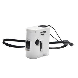带uv led灯的便携式迷你袖珍放大镜60x显微镜 - Product Image 3