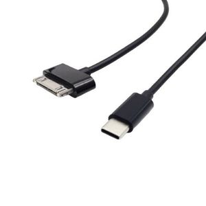 30 PIN เป็น USB C สายชาร์จซิงค์สำหรับ iPad 30 PIN เก่า iPhone iPod 1เมตรสีดำและสีขาวได้รับการยอมรับ OEM - Product Image 6