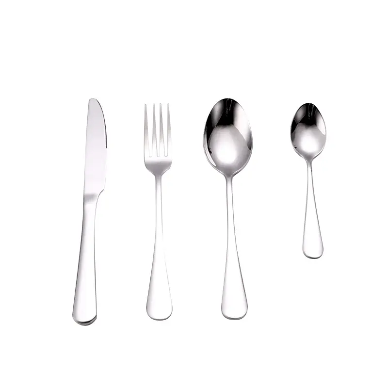 Factory wholesale Selling Restaurant cutlery set 304 Stainless Steel Knife Fork Spoon Flatware Set