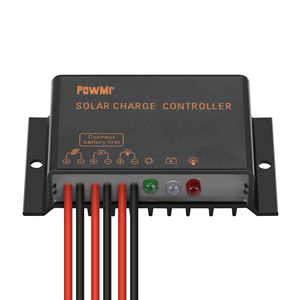PowMr防水10Aミニソーラー充電コントローラ12V/24VオートPWMソーラー充電コントローラ - Product Image 6