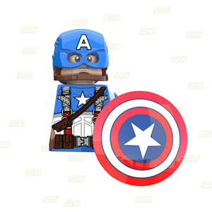 SWキャプテンアメリカ漫画スティーブロジャースビルディングブロック映画キャラクタープラスチック玩具マークミニフィッグフィギュア組み立てモデル玩具 - Product Image 2