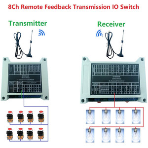 RTTXA08 RTRXB08 8CH 433M Lora Remote Controller Feedback Point-to-Point <strong>Wireless</strong> IO Switch Relay Module for Smart Home PTZ - Product Image 6