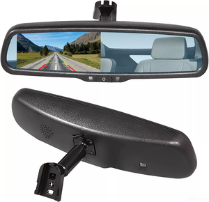 IPoster 4.3'' <strong>LCD</strong> Rearview Mirror <strong>Display</strong> AHD Fisheye Tailgate Handle Reversing Camera for BMW 3 5 Series X5/6 E60/70/E82/E90 - Product Image 2