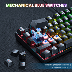 Onikuma-Conjunto Combinado de teclado y ratón para juegos de ordenador, luz LED, USB, retroiluminado, con cable RGB, OEM - Product Image 5