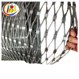 ตาข่ายลวดสลิงสแตนเลสป้องกันการตกสำหรับสวนสัตว์ คอกนก ลานบ้าน ระเบียง งานเหมือง - Product Image 1