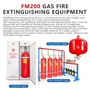 Газовый баллон сетевого типа, заполненный чистым агентом hfc-227ea системы пожаротушения для центров обработки данных - Product Image 3