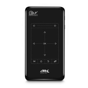 Mini conveniente proyector DLP 1080p Resolución HD 4K decodificación botón táctil 2 en 1 Panel Android 9,0 sistema inalámbrico misma pantalla - Product Image 1