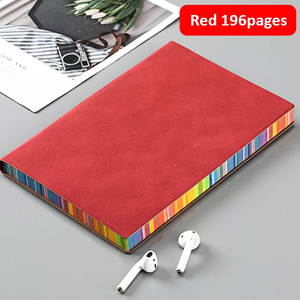 Cuaderno personalizado suave Pu cubierta de cuero de lujo Color bordes forrado página papelería académica cuadernos de notas - Product Image 6
