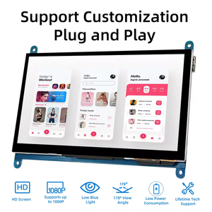 MPI7002 7-Zoll-Himbeer-Pi-LCD-Display 1024*600 Auflösung IPS Kapazitives Touchscreen-LCD-Anzeige modul