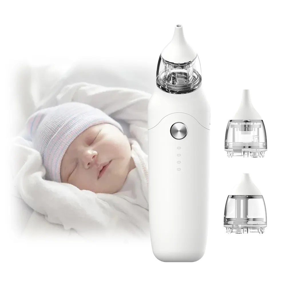 食品グレード3異なるレベル新生児鼻吸盤健康電気鼻吸引器
