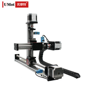 UMOT Estructura de coordenadas polares Brazo robótico de 2 ejes Guía lineal motorizada Etapa Xy Mesa deslizante lineal Cnc Xyz Gantry Robot Rail - Product Image 2