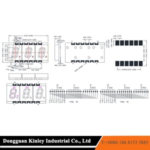 3 Bit Smd Digital Tube 0.2 Inches RED 7 Segment 0.2in 0.2&quot; SMD <strong>LED</strong> <strong>Display</strong> Smallest Profile - Product Image 2