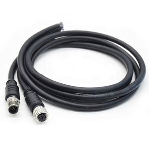 M12 3 5 6 8 12 17พิน A B D Code ตัวผู้สายกันน้ำการปั้น IP67ตรงสัญญาณแผงติด M8 M5 4Pin ขั้วต่อ M12 - Product Image 6