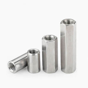 Fabrika doğrudan M6m8m10m12 Din6334 çinko kaplama paslanmaz çelik altıgen fındık uzatma fındık altıgen uzun kaplin fındık - Product Image 1