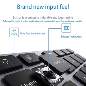 Wholesale BT <strong>Numeric</strong> <strong>Keypad</strong> Multiple Shortcuts 35-Keys Number Pad <strong>Wireless</strong> Portable Slim Number Pad for Laptop - Product Image 4