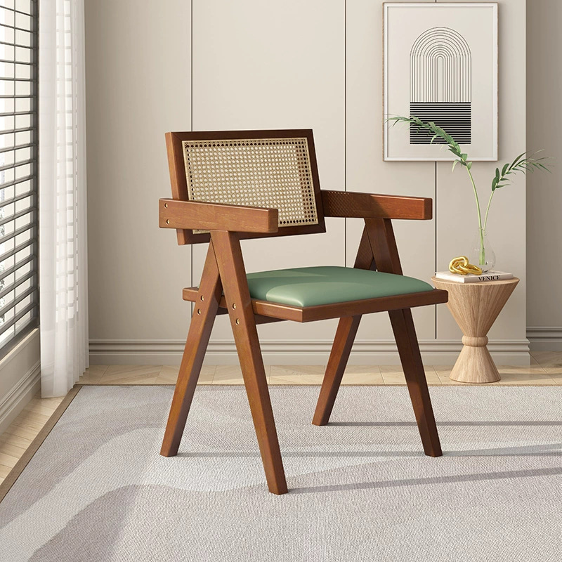 Revêtement en cuir vert bois massif couleur noyer