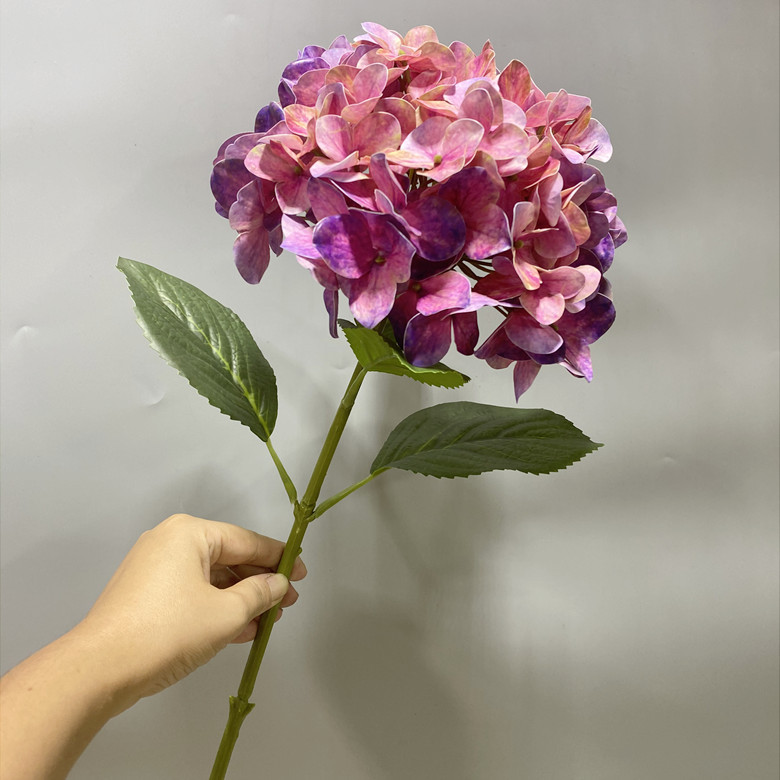 80cm single head hydrangea gradient purple