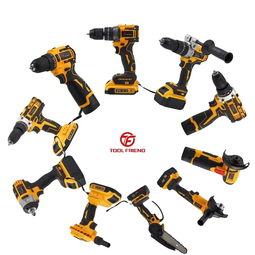 Toolfriend Professional Ferramentas Elétricas Set 12V Broca Elétrica De Lítio Portátil 10mm Cordless Power Drills Bateria De Lítio 25 1,7 kg