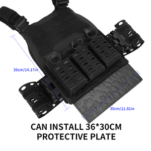 Sivi Molle chiến thuật Bánh equipo tactico chaleco tactico Trọng lượng nhẹ tấm tàu sân bay chiến thuật vest với ba Tạp Chí Pouch Bảng điều chỉnh - Product Image 3